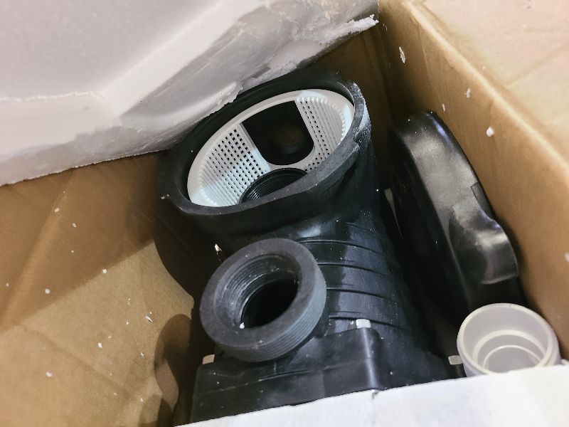 Photo 1 of 2.0HP Dual Voltage 115/230V Pool Pump for In/Above Ground Pools, 6840 GPH Self-Priming Pool Motor with 1.25" & 1.5" & 2.0" Adapters