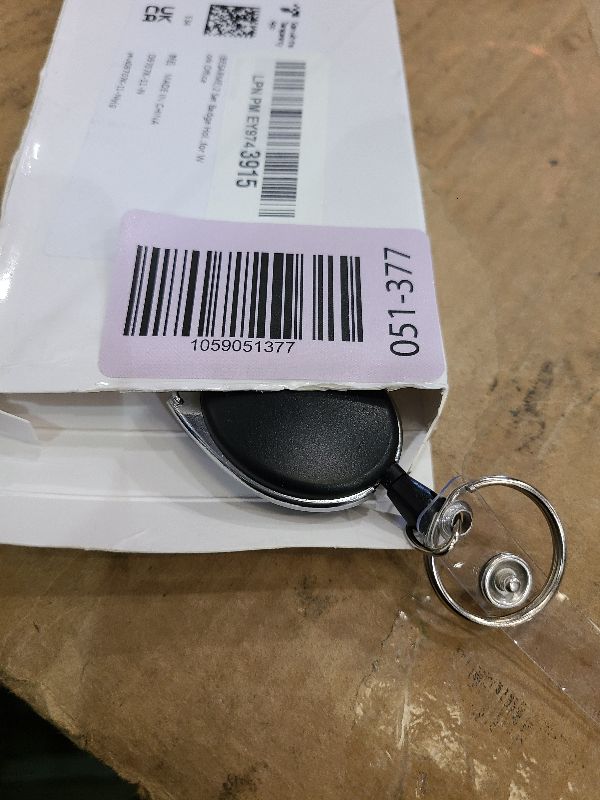 Photo 1 of 2 Set Badge Holder Retractable Clip Heavy Duty Badge Reel with Acrylic Clear Vertical ID Card Badge Holders for Work Office Nurse Teacher Student