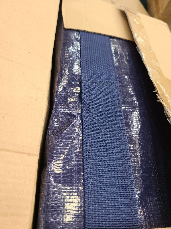 Photo 1 of 12 Pack Extra Heavy Duty Large Moving Bags with Strong Zipper & Comfortable Handles, Sturdy & Durable Clothes Storage Bags Totes Bins, Packing Moving Boxes for College Supplies, Dark Blue