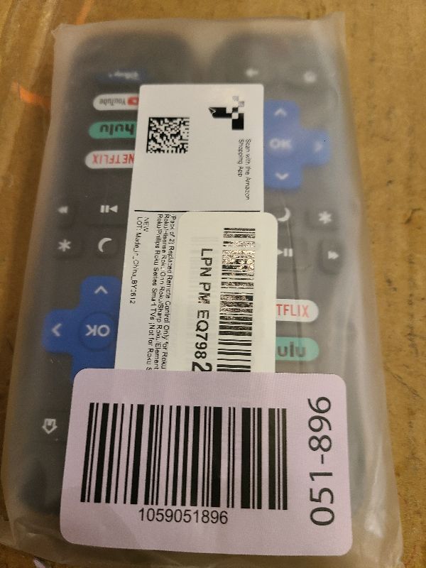 Photo 1 of (Pack of 2) Replacement Remote Control Only for Roku TV, Compatible for TCL Roku/Hisense Roku/Onn Roku/Sharp Roku/Element Roku/Westinghouse Roku/Philips Roku Smart TVs (Not for Roku Stick and Box)