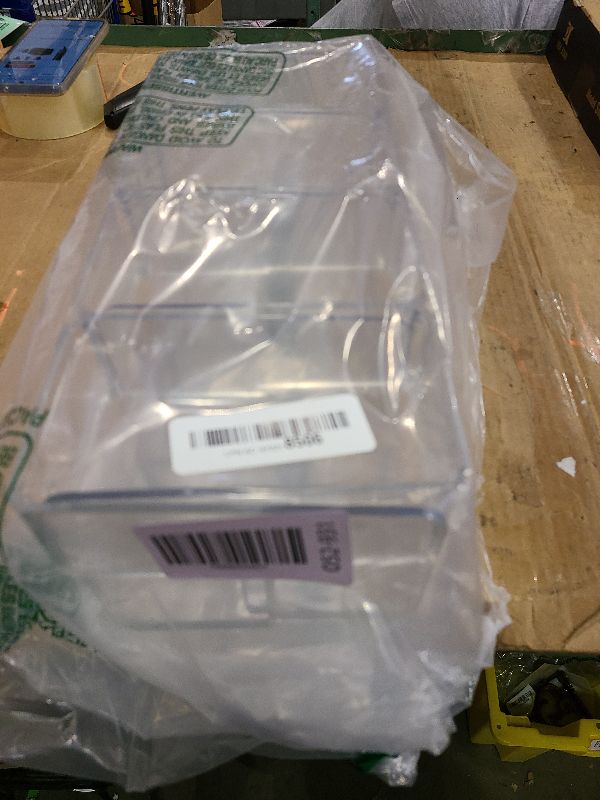 Photo 1 of 2PACK Clear Acrylic Kids Shoe Rack for Closet Organizers and Storage, Small Clear Shoe Rack 4 Sections Toddler Baby Shoe Storage Organizer Stackable Shoe Shelf,Desk File Sorter Book Purse Organizer