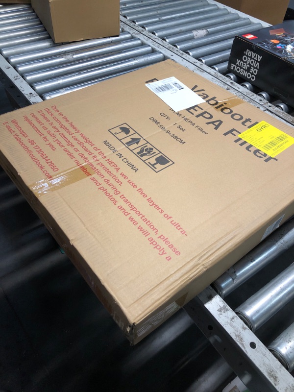 Photo 1 of [Lab-Biosafety Level] H14 Fan Filter Unit Filters, Vabiooth FFU HEPA Laminar-Flow-Hood Filters for Class 100/ISO 5 Cleanliness Clean Room Mycology and Mushroom Room Work 22.6" x 22.6" (HEPA Filter)