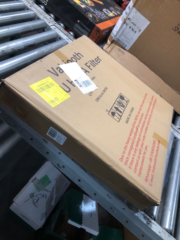 Photo 1 of [Lab-Biosafety Level] H14 Fan Filter Unit Filters, Vabiooth FFU HEPA Laminar-Flow-Hood Filters for Class 100/ISO 5 Cleanliness Clean Room Mycology and Mushroom Room Work 22.6" x 22.6" (HEPA Filter)