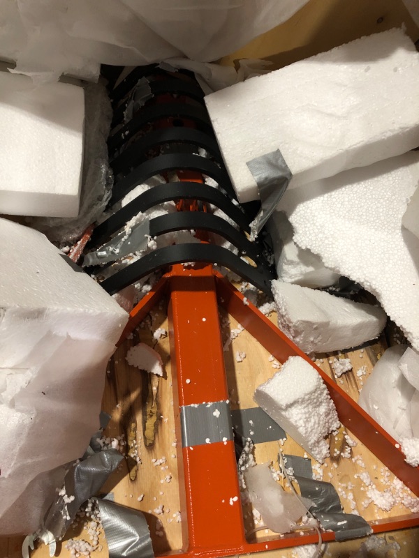 Photo 1 of **PARTS ONLY MISSING UNKNOWN PARTS**
BouPower 6FT Landscape Rake for Tractor,3-Point Lawn Dethatcher Attachments with 36 Steel Tines, 360 Degree Rotation Tow-Behind Landscape Rake, Orange