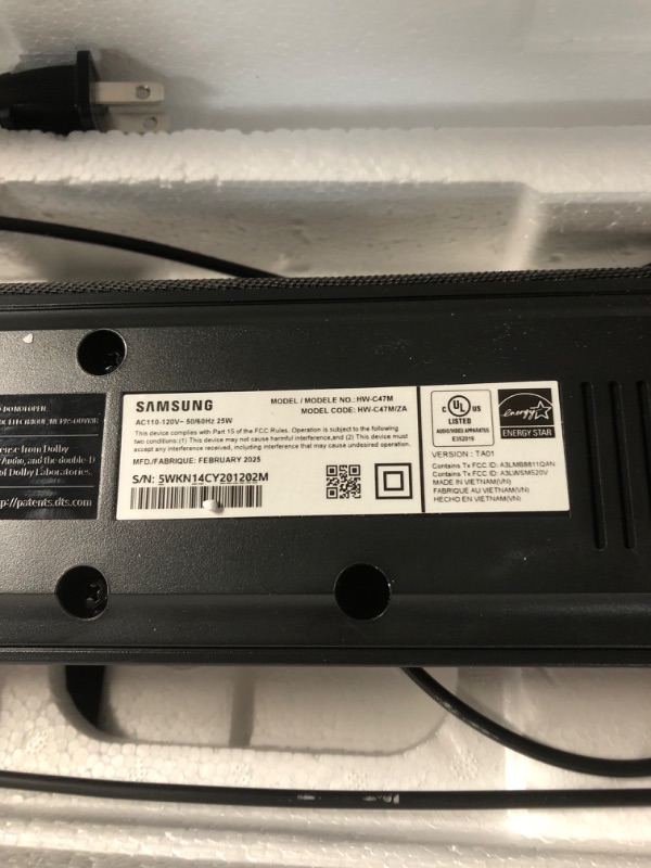 Photo 1 of ****STOCK PHOTO FOR REFERENCE ONLY*****
Samsung Q990F 11.1.4ch Subwoofer + Rear Speaker, Wireless Dolby Atmos, Q-Symphony, Game Mode Pro, Adaptive Sound