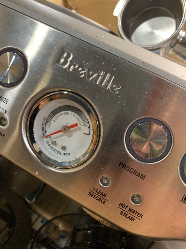 Photo 1 of (see all images) Breville Barista Express Espresso Machine BES870XL, Brushed Stainless Steel