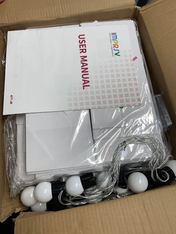 Photo 1 of imprsv Marquee Numbers Large 50th-Birthday Decorations: 4ft Light Up Number Party Decor 50 Year Old Women and Men Birthday Decoration Backdrop Anniversary Cardboard Big Mosaic Balloon Frame Number 50