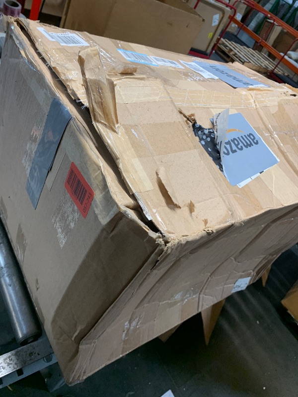 Photo 1 of (MISSING WOODEN TOPS) (PATIAL SET)  End Tables Set of 2 - Nesting Tables with Removable Wood Tops and Metal Wire Baskets for Blanket Storage - Round Side Furniture for Living Room, Bedroom, or Home Office by Lavish Home (Cherry/Black)