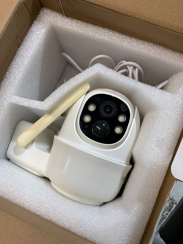 Photo 1 of (missing solar panel) Cinnado 4G LTE Cellular Security Camera-No WiFi Outdoor Camera Wireless with 5W Solar Panel, 2K 360° Color Night Vision, PIR Motion