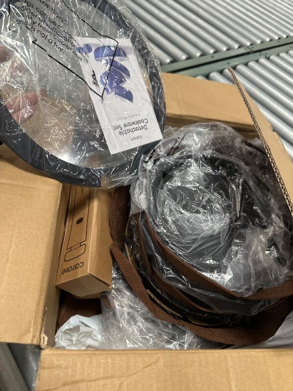 Photo 1 of (PARTIAL SET) CAROTE Pots and Pans Set Non Stick, Nonstick Cookware Sets Detachable Handle, Induction Kitchen Pots and Pan,RV Cooking Set, Oven/Dishwasher/Fridge Safe, Space Saving