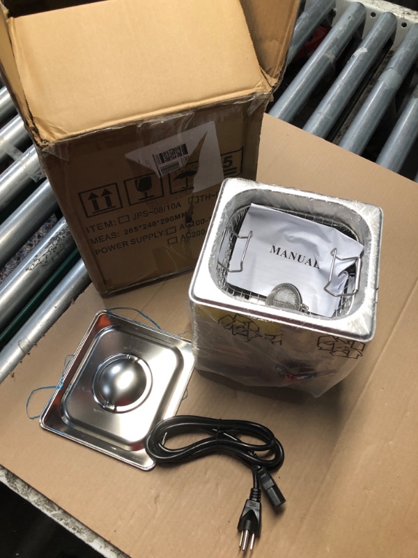 Photo 1 of (parts) (not functional) 2L Ultrasonic Carburetor Cleaner Machine, Industrial Ultrasonic Parts Cleaner with Heater and Digital Timer, Ultrasonic Carb Cleaner for Repairing Tools Automotive Parts Cleaning, 110V