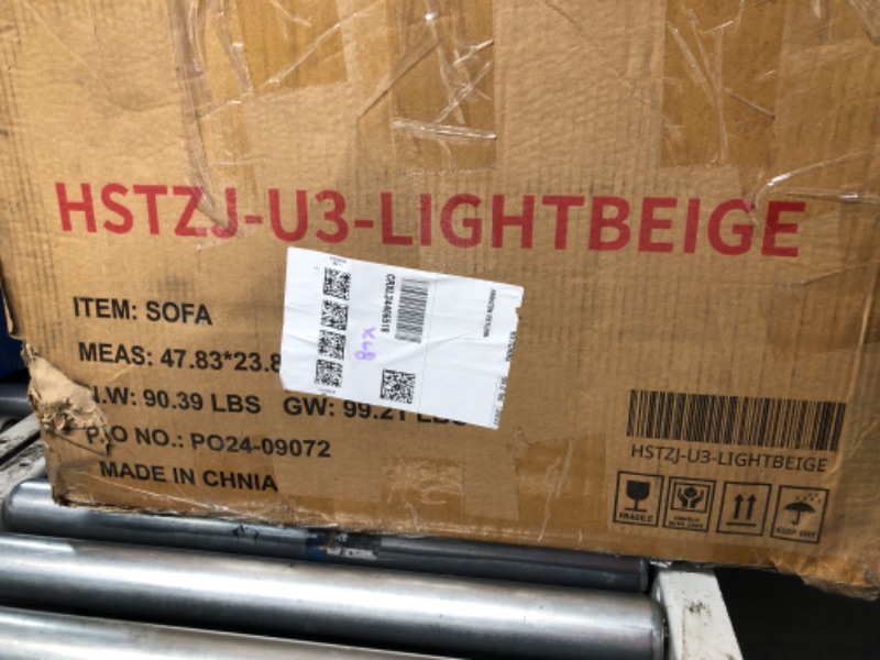 Photo 1 of ***PARTIAL SET***(FOR PARTS ONLY)
Miscoos Small Sectional Couch with Storage - Convertible 3 Seater L Shaped Sofa with Reversible Chaise for Living Room, Apartment, Small Spaces, Beige