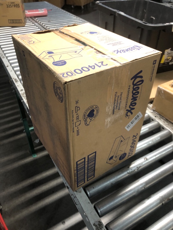 Photo 1 of Kleenex Professional Facial Tissue, Bulk (21400), 2-Ply, White, Flat Boxed Format, Designed for Business (100 Tissues/Box, 36 Boxes, 3,600 Sheets/Case)