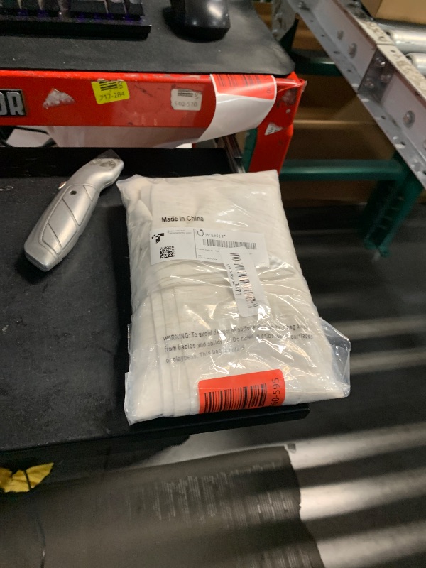 Photo 1 of (USED/FAIR) (BAGGED) OWENIE Linen Blend Sheer Curtains 96 inch Long 2 Panels Set for Bedroom/Living Room, Natural Farmhouse Sheer Cutain Rod Pocket Farmhouse Drapes,2 Pcs Each 40" W x 96" L