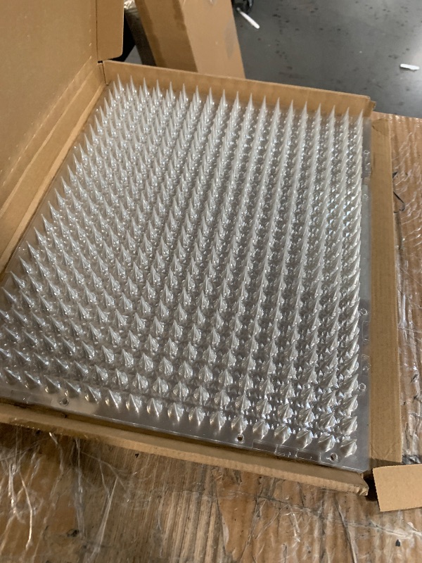 Photo 1 of (USED/FAIR) Petfolio 12 Pack Scat Mat for Cats - 16 x 13 Inch Cat Spike Mat with 1 Inch Spike is A Perfect Pet Training Mat Device for Cat Repellent Indoor & Outdoor to Deter Cats & Other Animals for All Seasons