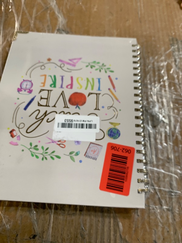 Photo 1 of *FACTORY SEALED*
Teacher Planner 2025-2026 Academic Year, Weekly & Monthly Teacher Lesson Planner from AUG. 2025-JUL. 2026, Storage Pocket, Gold Foil Cover, Monthly Quotes?Stickers, Laminated Tabs?8.5" x 11"?