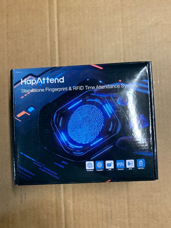 Photo 1 of (PARTIAL SET) HapAttend Time Clocks for Employees Small Business Automatic Calculate Hours, 0 Monthly Fees Fingerprint Time Clock, H3 Standalone Biometric Clock in Machine for Employees with 5 RFID Cards