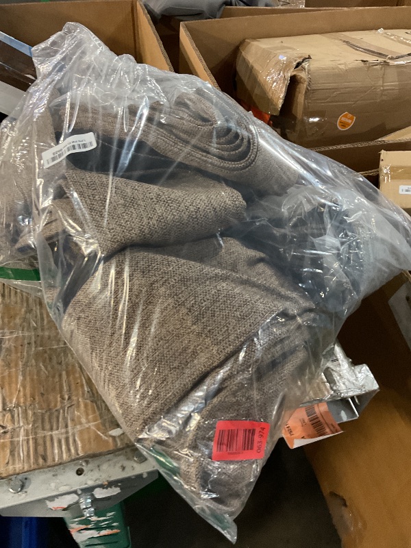 Photo 1 of (DARK BROWN/GREEN) (SEE PHOTOS) H.VERSAILTEX Blackout Curtains, Linen Curtains 108 inches Long 100% Black Out Curtains for Bedroom Windows, Textured Linen Look Draperies Grommet with White Liner, 2 Panels, Natural