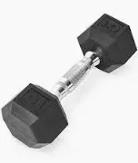 Photo 1 of  10lb Rubber Hex Dumbbell, Single