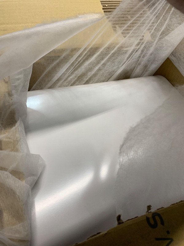 Photo 1 of ***(HEAVILY USED/ MINOR DAMAGE/ SEE NOTES)***simplehuman 20 Liter / 5.3 Gallon Dual Compartment Slim Open Top Recycling Trash Can, Commercial Grade Heavy Gauge White Stainless Steel