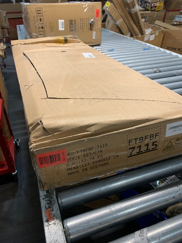 Photo 1 of **PART ONLY PARTIAL SET BOX 1 OF 2 ONLY: bottom storage **
YITAHOME Queen Bed Frame with Bookcase Headboard and 4 Storage Drawers, RGB LED Bed Frame with Type-C & USB Charging Station Storage Headboard Bed, No Box Spring Needed, Noise Free, Black