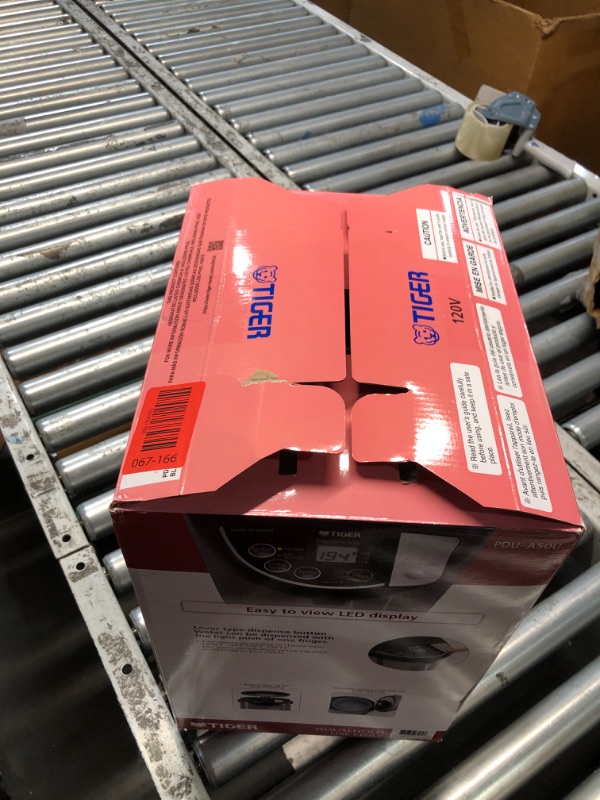 Photo 1 of (PARTS) (NOT FUNCTIONAL) Tiger PDU-A50U-K Electric Water Boiler and Warmer, Stainless Black, 5.0-Liter