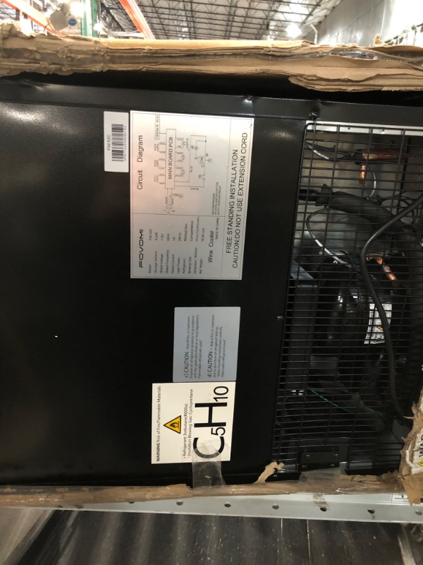 Photo 1 of (POWER CORD CUT) ***PARTS ONLY***FOVOMI Wine Fridge,52-bottle Wine Cooler Refrigerators Freestanding Wine Refrigerator,(Bordeaux 750ml) Dual Zone Compressor Wine Chiller
