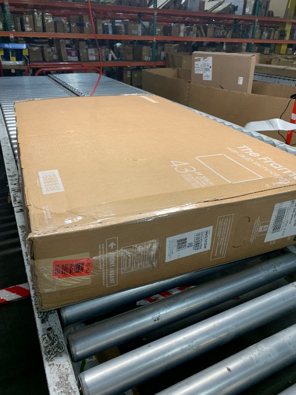 Photo 1 of Samsung 43-Inch Class QLED 4K LS03D The Frame Series Quantum HDR Smart TV w/Dolby Atmos, Art Mode, Anti-Reflection, Customizable Frame, Slim Fit Wall Mount with Alexa Built-in (QN43LS03D, 2024 Model)