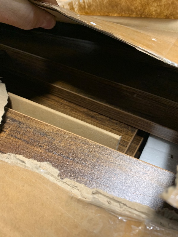 Photo 1 of ***(PARTS ONLY/ MAJOR DAMAGE/ NON FUNCTIONAL)***Brown Console Table