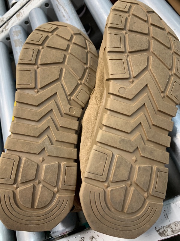 Photo 1 of (used0(men's 14) GLANOUDUN Welding Work Boots for Men Slip on Steel Toe Shoes for Men Indestructible Men's Steel Toe Boots Comfortable