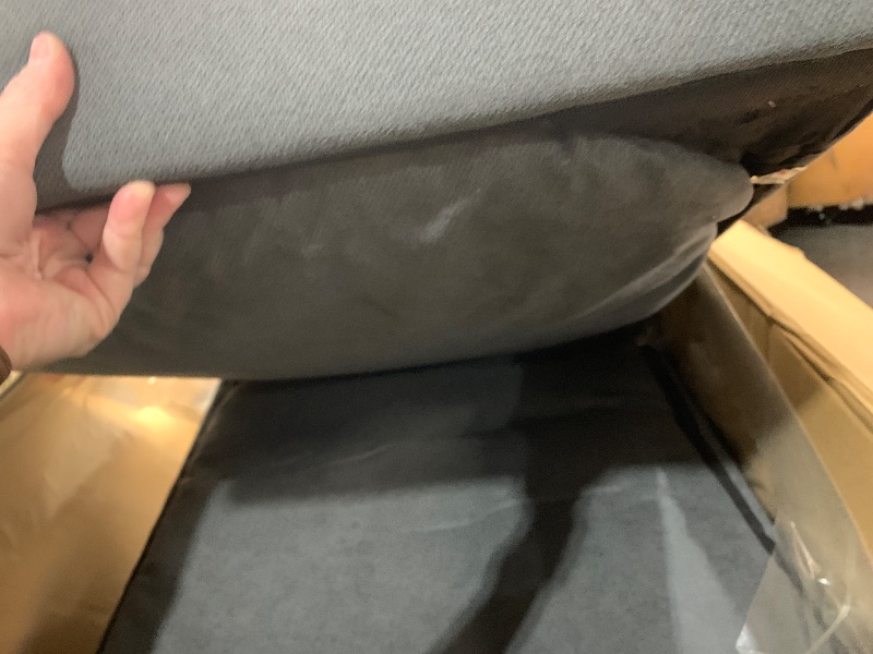 Photo 1 of **ONLY BOX 2/4, MISSING BOX 1,3, and 4** 130-Inch Oversized L-Shaped Modular Corner Sectional Sofa Deep Seat Reversible Chaise Cloud Cushion Down Feather Sofa Couch with Movable Ottoman and 4 Lumbar Pillows for Home Apartment Living Room