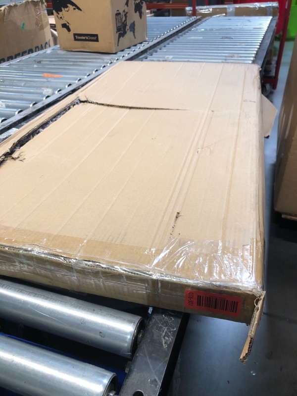 Photo 1 of (used item)(minor damage) MAGIGO 30 x 15 Inches Large Rectangle Black Walnut Wood Ottoman Tray, Serve Tea, Coffee Classic Wooden Decorative Walnut Serving Tray