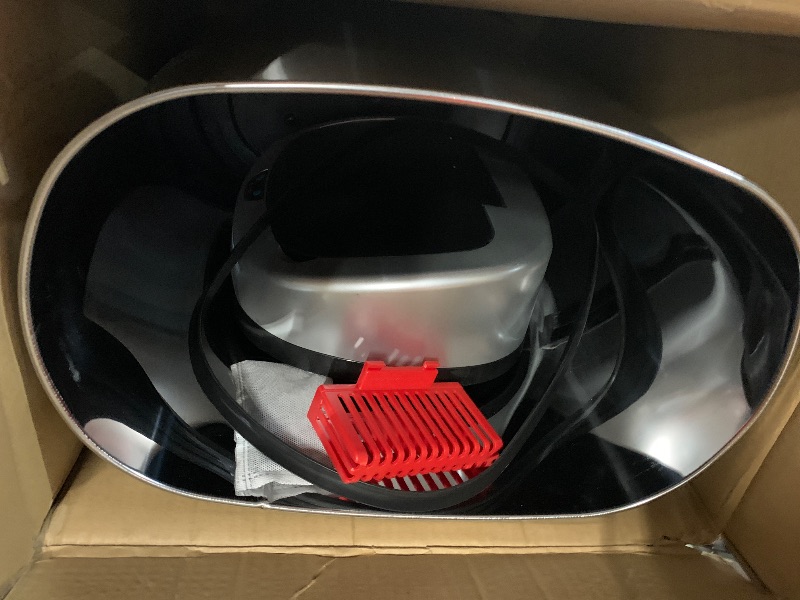 Photo 1 of ***(MINOR DAMAGE/ MINOR DENTS)***iTouchless SensorCan 13 Gallon Kitchen Trash Can with Lid & Odor Filter – Motion Sensor Stainless Steel Garbage Bin for Home, Office, or Garage – Slim Oval Shape, Large Capacity Design