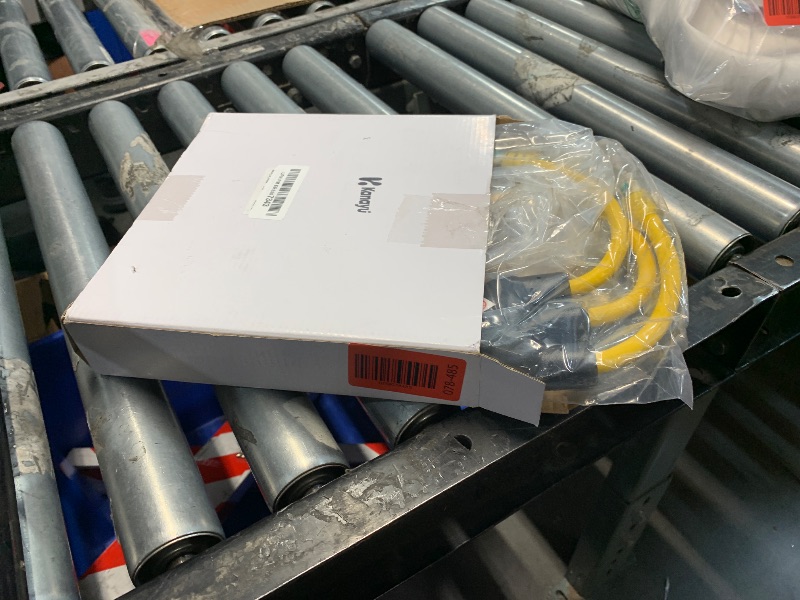 Photo 1 of (USED/FAIR) Kanayu Shore Power NEMA L5-30P to 3X 5-15/5-20R, 6-15/6-20R RV Generator Adapter Marine 30 Amp to 20 Amp Household Regular Connector, 2 FT