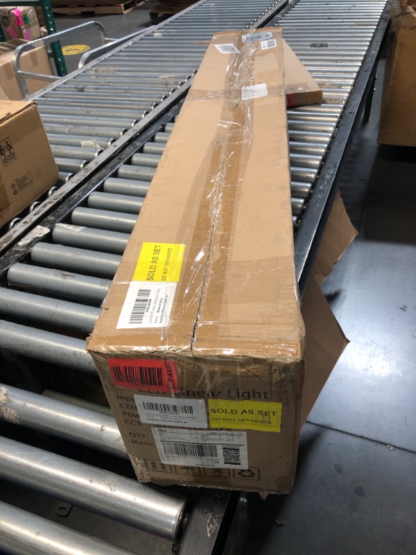 Photo 1 of (UNTESTED) kadision Linkable 4FT LED Linear Light, 3CCT 50/45/40/35/30W 0-10V Dimmable, Suspended Architectural Linear LED Light Fixture with Up/Down Lighting for Office, Retail, ETL-Listed 4-Pack