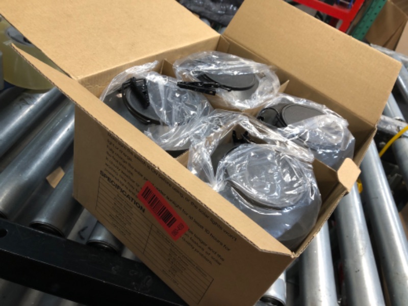 Photo 1 of (UNTESTED) (NO BATTERY) Wdtpro Solar Lanterns Outdoor Waterproof, 4 Pack Upgraded Flickering Flame Solar Lantern Outdoor Lights, Bright Hanging Lights for Outside, Solar Powered LED Lantern for Yard Garden Patio Decor