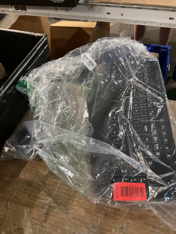 Photo 1 of ***(PARTS ONLY/ MISSING PARTS/ NON FUNCTIONAL)***Wireless Keyboard and Mouse Combo - 9 Backlit Effects, RGB, Ergonomic Wrist Rest, Phone Holder, 2.4G Full Size, Rechargeable, Sleep Mode, Quiet Keyboard Set for Computer, PC, Laptop, Mac, Windows