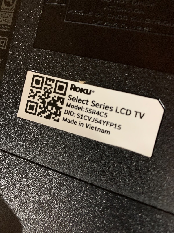 Photo 1 of (see all images) Roku Smart TV 2025 – 55-Inch Select Series, 4K HDR TV – Roku TV with Enhanced Voice Remote – Flat Screen LED Television