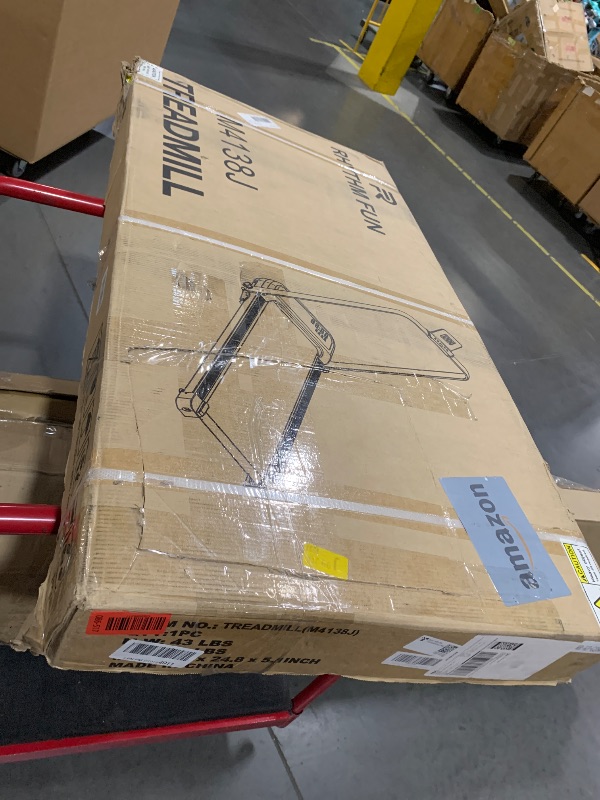 Photo 1 of ***FACTORY SEALED***RHYTHM FUN Incline Foldable Treadmill, Walking Pad Treadmill with Incline, 300 lbs Portable Treadmills with Handles for Home Office Use, Under Desk Compact Walking pad with LED Display & APP