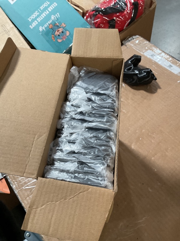 Photo 1 of ***(MISSING RUBBER GRIPS)***Maitys 12 Pcs Vanity Drawer Organizer 9 x 3 x 2 Inches Clear Plastic Utensil Organizers Kitchen Drawers Dividers for Office Desk Silverware Kitchen Utensils Cosmetics and Bathrooms(Black)