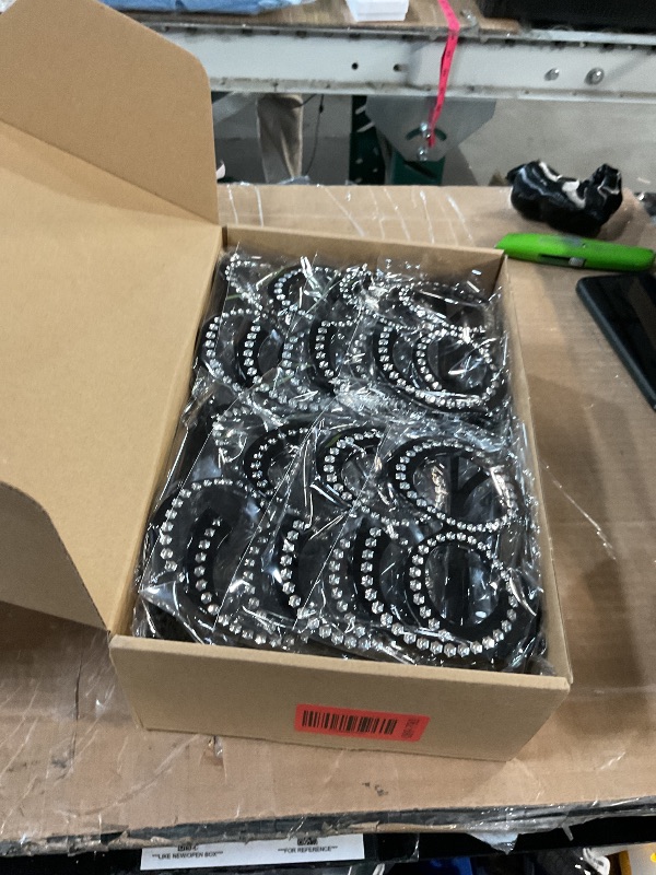 Photo 1 of **SEE NOTES** Huwena 24 Pairs Birthday Glasses Number Crystal Frame Costume Sunglasses Novelty Eyewear Photo Booth Props Party Favors(60th)