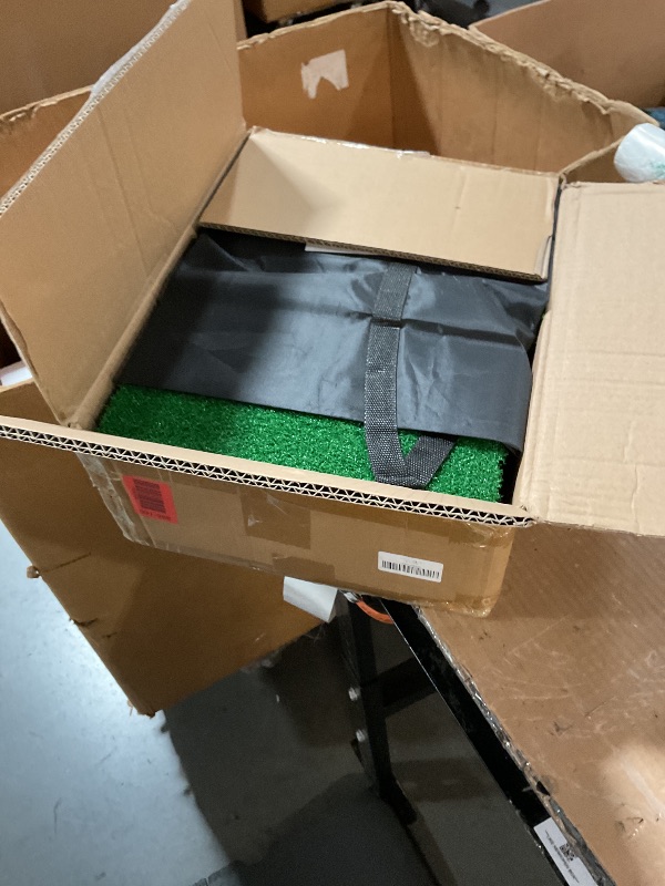 Photo 1 of (TERF ONLY) (PARTIAL SET) Golf Net, 10x7ft Practice Net with Foldable Tri-Turf Mat, All in 1 Golf Hitting Aid with Scoreboard & Target, Chipping Training Nets for Backyard Driving, Gifts for Men Dad Husband Boys