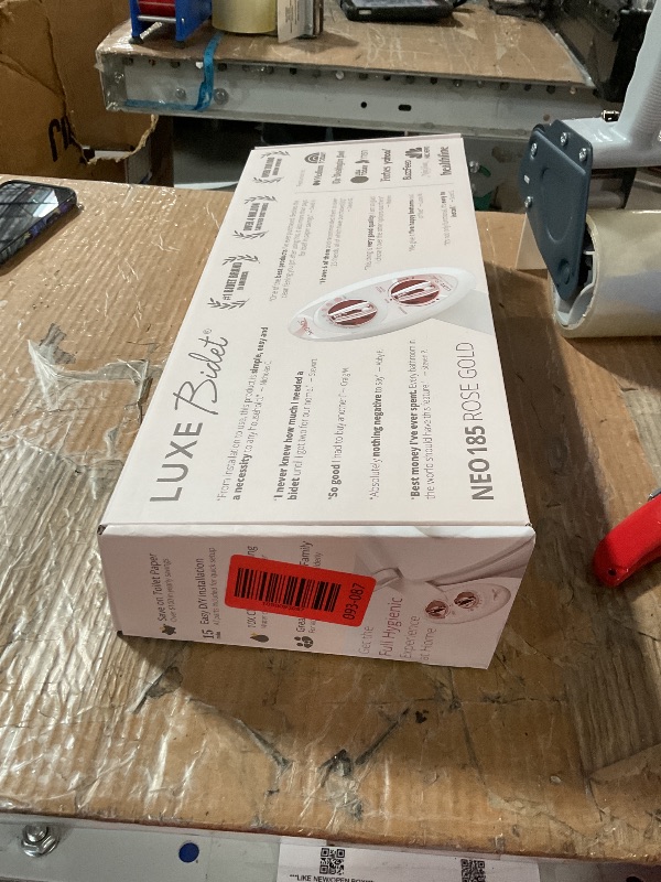 Photo 1 of * factory sealed *
LUXE Bidet NEO 185 - Self-Cleaning, Dual Nozzle, Non-Electric Bidet Attachment for Toilet Seat, Adjustable Water Pressure, Rear and Feminine Wash (Rose Gold)