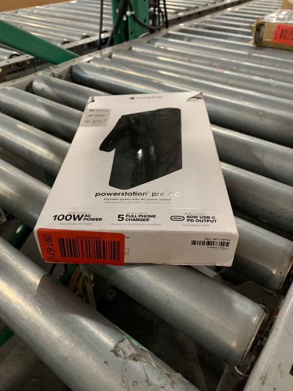 Photo 1 of ***PARTS ONLY SEE NOTES*** mophie powerstation pro AC (2023)-27,000 mAh External Battery compatbile With MacBook&iPad Portable PD battery with 100W of AC&60W USB-C Fast Charge integrated carry strap-USB-C cable included, Black