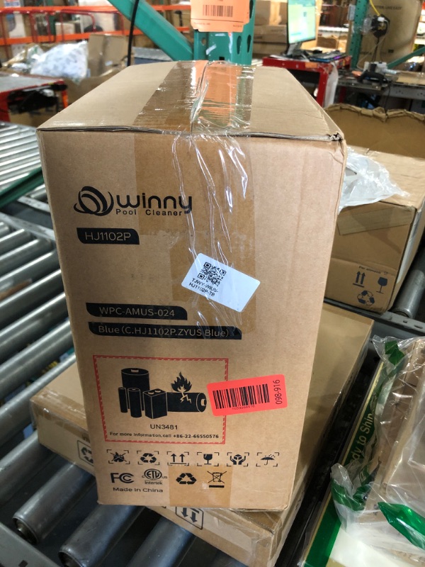 Photo 1 of (2025 Upgrade) Cordless Robotic Pool Cleaner, Lasts 75 Min, Automatic Vacuum for Above-Ground Pools up to 645 Sq.ft,Portable, Self-Parking,Light Blue