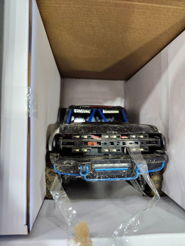 Photo 1 of *********************FOR PARTS ONLY-Front axle is broken*****************
MJX H12P 1/12 Ford Bronco R Brushless RC Crawlers for Adults, Waterproof 4X4 Off-Road RC Rock Trucks with Portal Axles, Hard Case Licensed Remote Control Truck, RTR All Terrain RC C