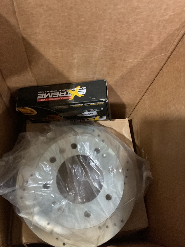 Photo 1 of * front rotors* see pictures for actual products* Power Stop Front and Rear Brake Kit For 2012 2013 2014 Chevrolet Silverado 2500 HD - Truck & Tow Carbon Fiber Ceramic Brake Pads & Drilled and Slotted Rotors Replacement, K6259-36