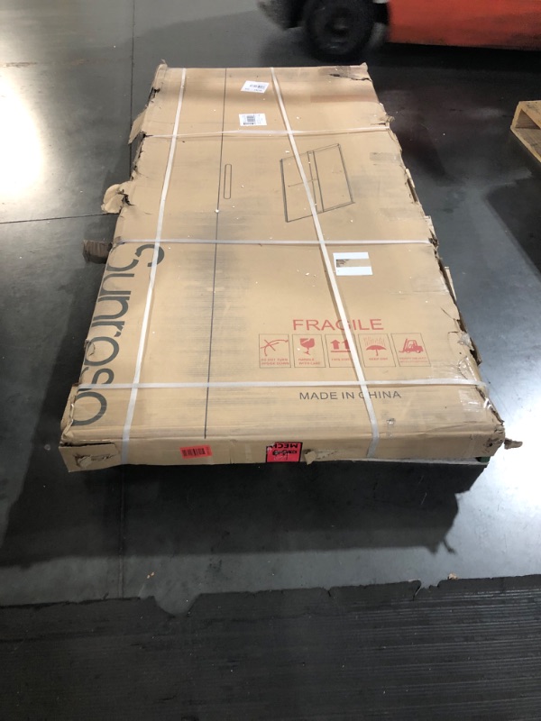 Photo 1 of ***FACTORY SEALED******TRUCK/TRAILER PICKUP ONLY***Sunrosa Shower Door 60"×76", Double Sliding Shower Door, Frameless Shower Door with Tempered Glass, Shower Glass Door in Brushed Nickel