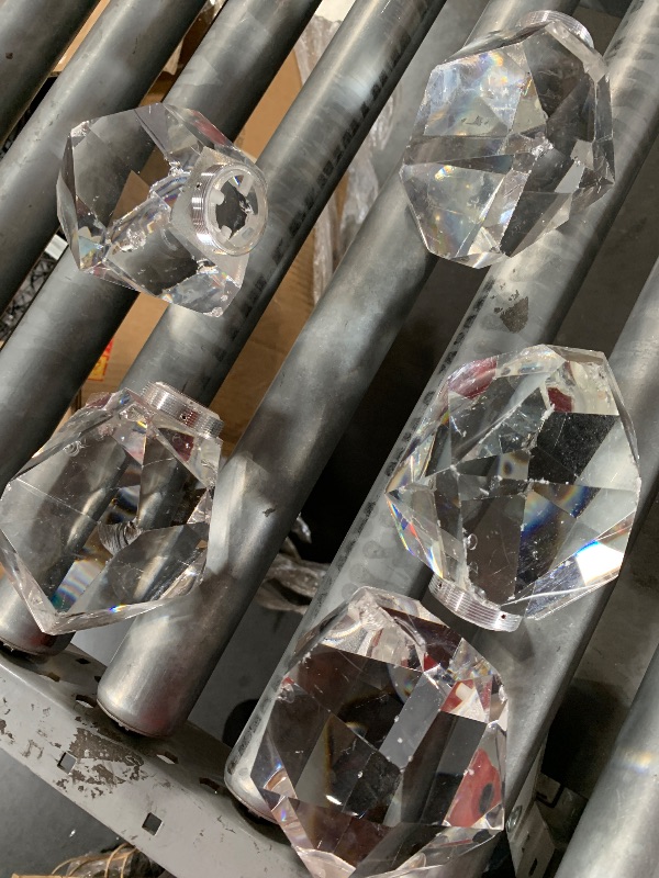 Photo 1 of ***MISSING PARTS*** IDEQUY Large Crystal Drop Chandeliers for High Ceiling 135 inches Long Spiral Staircase Chandeliers High Foyer Ceiling Light LED Dimmable 26 Light Black