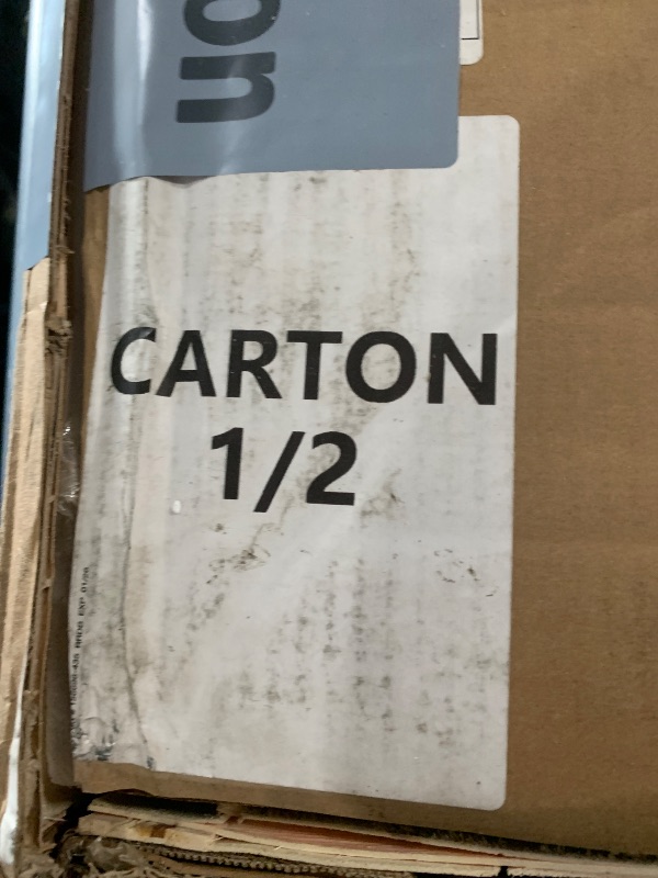 Photo 1 of ***BOX 1 OF 2*** DAUSOLA 10x10 FT Outdoor Storage Shed, Metal Garden Tool Shed with Updated Frame Structure, Lockable Doors and Windows, Ideal for Backyard Garden Patio Lawn, Grey